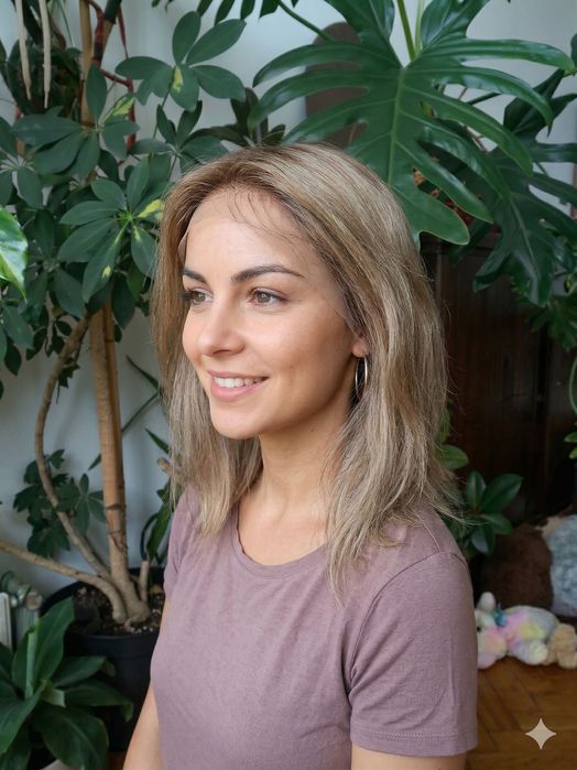 Peruka 100% Włos Ludzki | Nowa z metką | Gęstość 180% | 12"