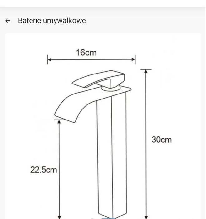 Bateria wysoka kolor złoty 2 szt.