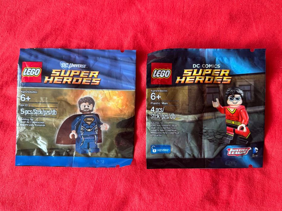 Lego DC Super Heroes Plastic Man 500.4081 i Jor-El 500.1623 NOWE