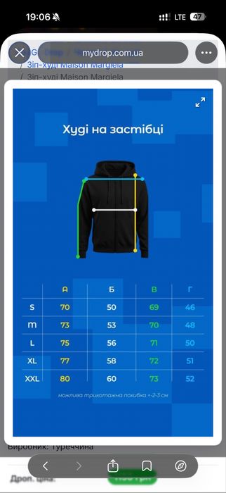Зіп худі Maison Margiela Zip Hoodie чорна кофта унісекс / Мейсон Маржела зипка худи кофта марджела черная Всі розміри
