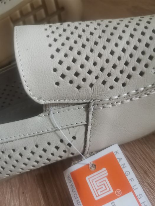 Летние кожаные мокасины мальчику