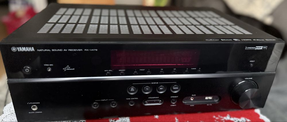 Amplituner Yamaha MusicCast RX-V479 - czarny