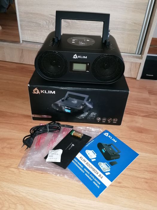 Radioodtwarzacz CD MP3 USB Bluetooth AUX, KLIM B4 Boombox pilot