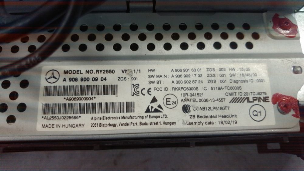 Автомагнітола Mercedes