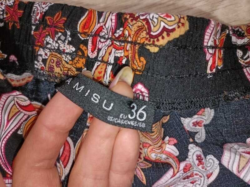 Штаны женские широкие летние 36 eur , наш 44 размер S вискоза