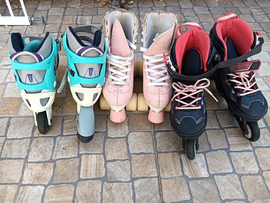 Patins em linha e 4 rodas