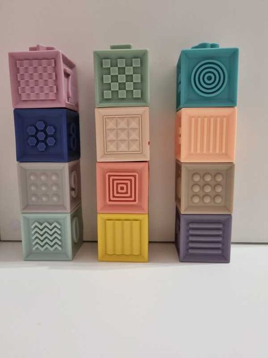 Klocki sensoryczne miękkie gumowe wieża Canpol Babies