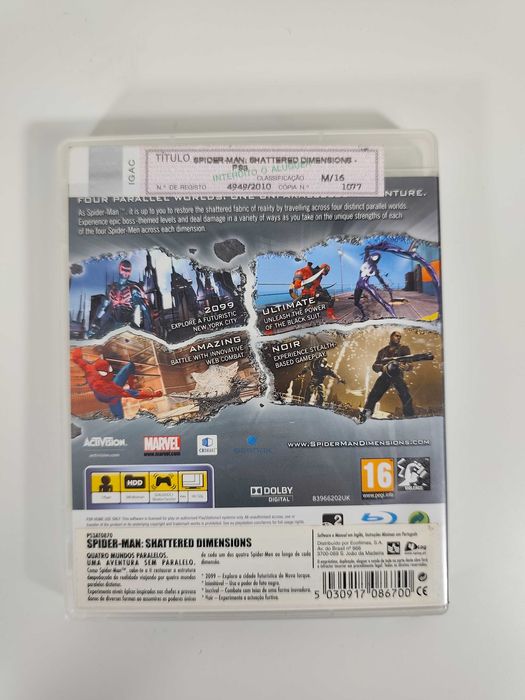 Spider-Man: Shattered Dimensions - PS3 - Edição PAL Completa