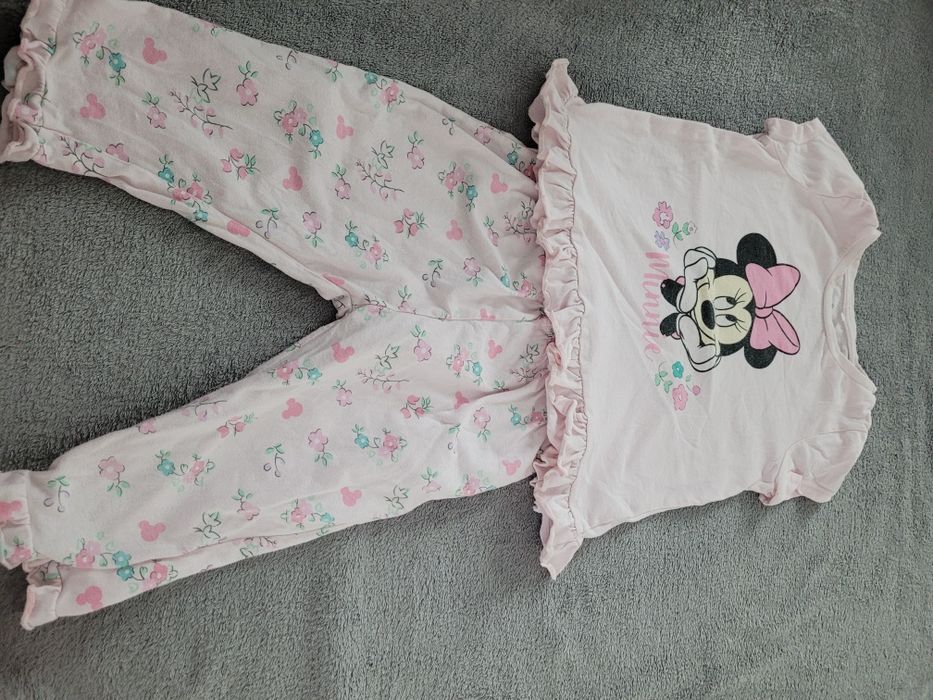Piżama dziewczęca dla dziewczynki z krótkim rękawem Myszką Minnie