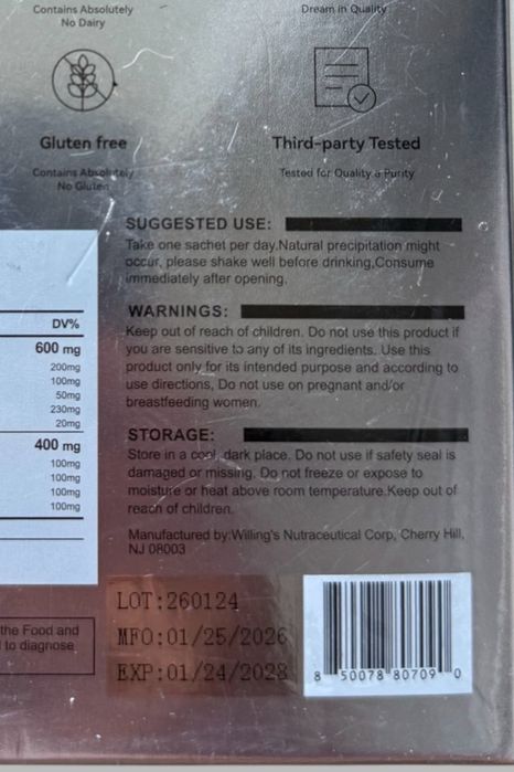 2 opakowaniaNAD+ 1000mg Liquid Packets - Zaawansowany booster NAD nikotynamidu premium