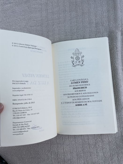 Lumen Fidei - Primeira Carta Eciclica de Papa Francisco