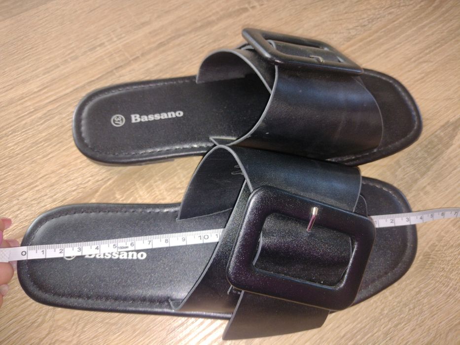 Nowe buty klapki r37 czarne lato