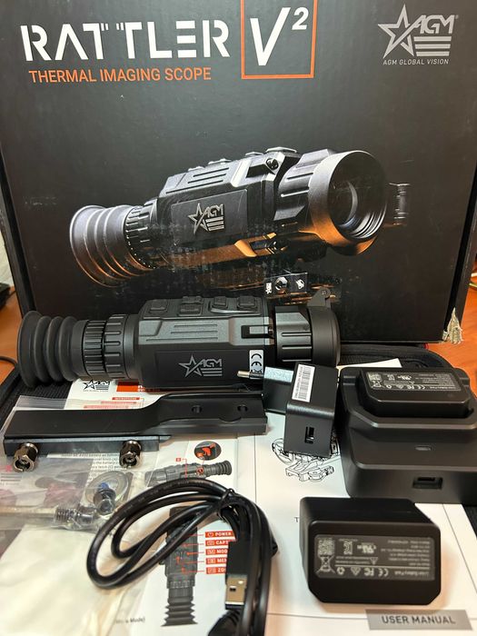 Тепловізійний приціл AGM Rattler V2 19-256 VOx 256x192/19мм/950м.