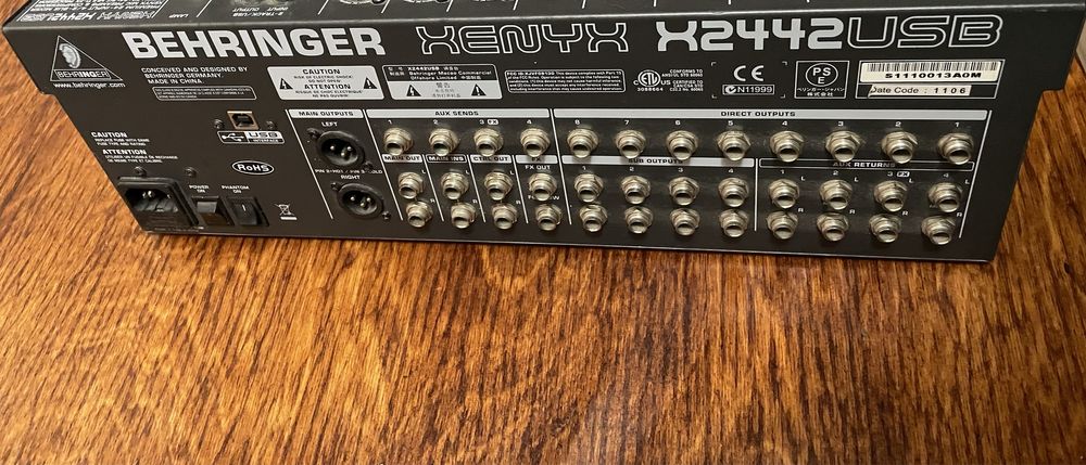 Behringer xenyx x2442usb