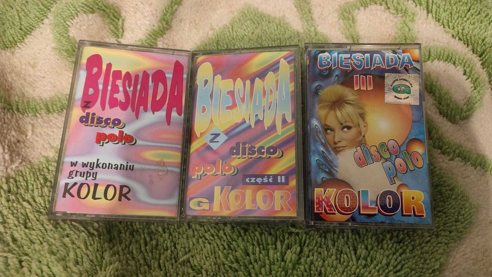 Disco polo 3 x kaseta biesiada KOLOR