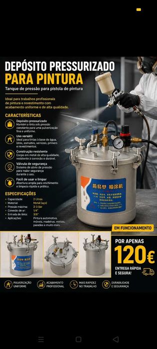 Pintura pressurizado 125€. Oportunidade