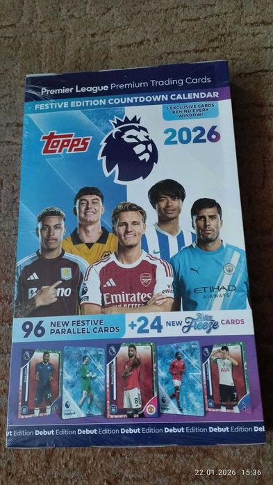 Kalendarz adwentowy premier league topps