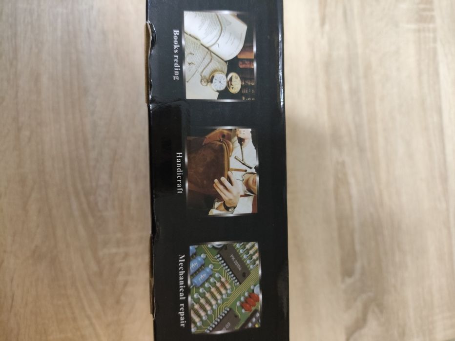 Окуляри-лупа налобна з LED ліхтарем із вбудованим акумулятором