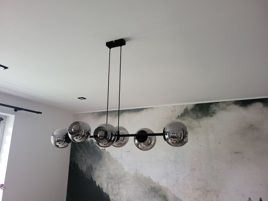 Lampa sufitowa szklana