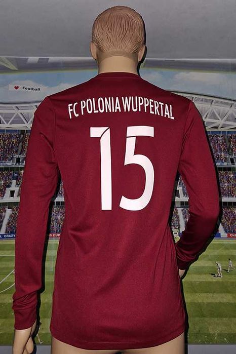 F.C. Polonia Wuppertal Kreisliga Nike DriFit 2016-17 home #15 size: M