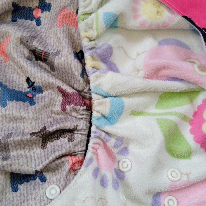 Набор 5шт. Многоразовый памперс Bebemo 3-16кг с 2 вкладышами