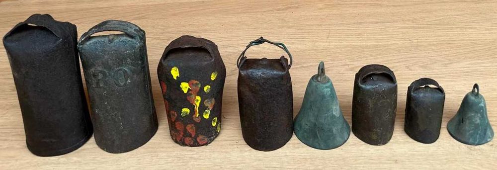 Chocalhos e guizos antigos, sinos