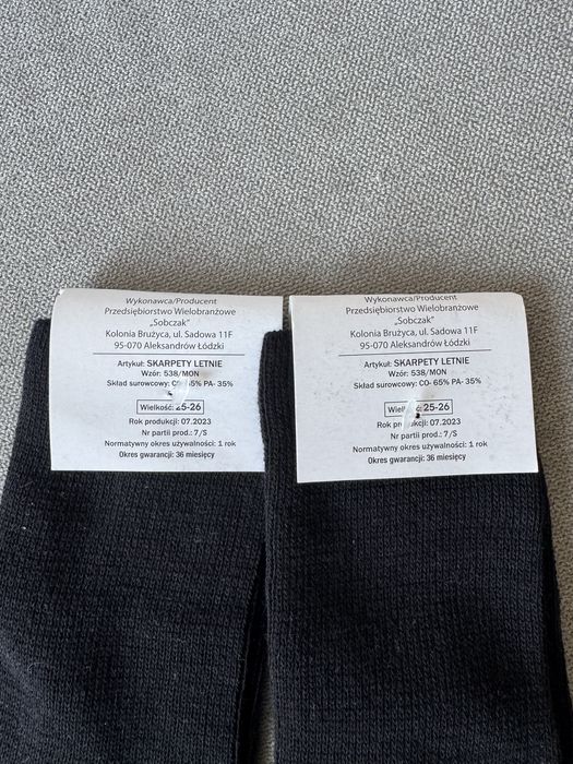 Letnie wojskowe skarpety