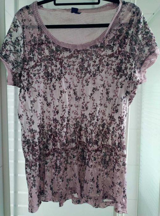 Футболка блузка  Cecil Германия р.XL 52 54 цветочный принт