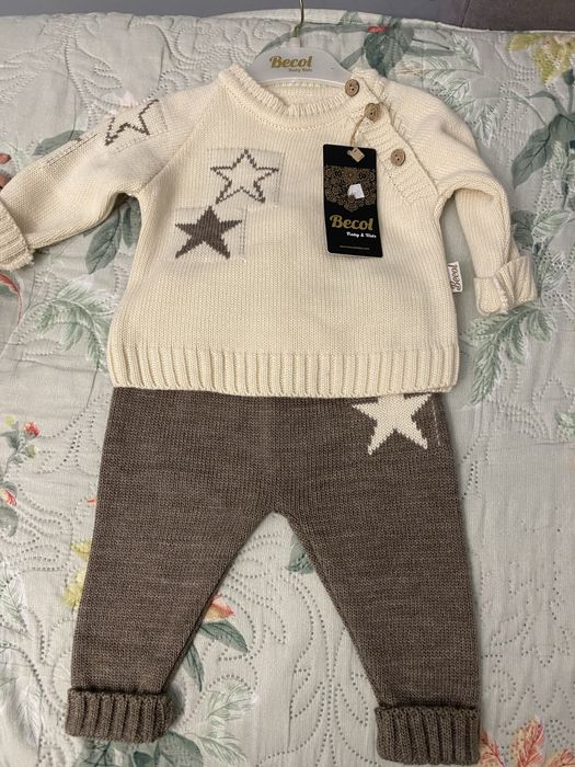 Дитячий новий вязаний костюмчик