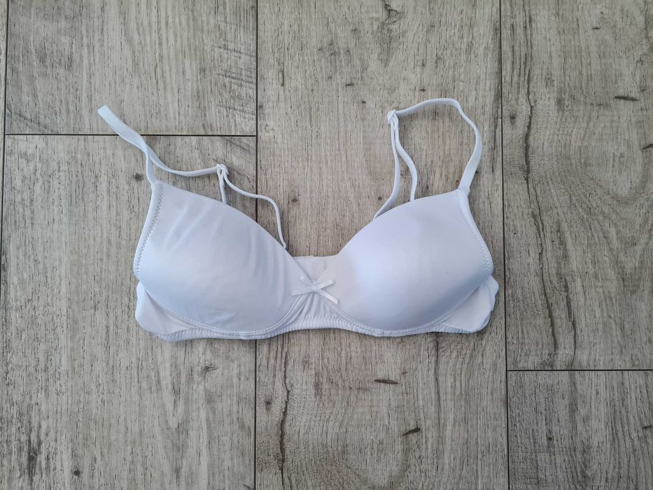 Stanik dziewczęcy Marks&Spencer rozmiar 65AA biały