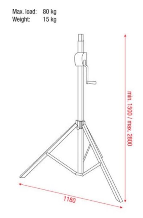 Statyw oświetleniowy z windą Duratruss DT ST-2800