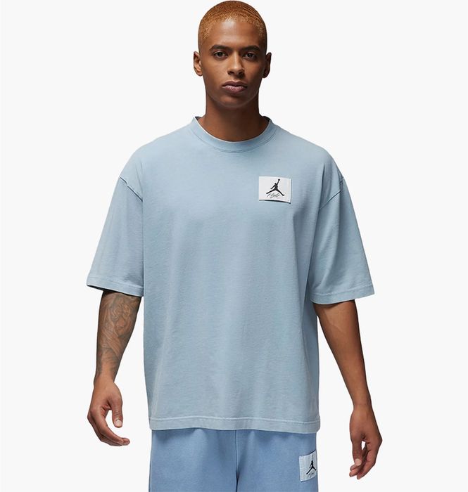 Футболка Air Jordan T-Shirt Flight Essentials Light Blue оригінал DZ0604-436
