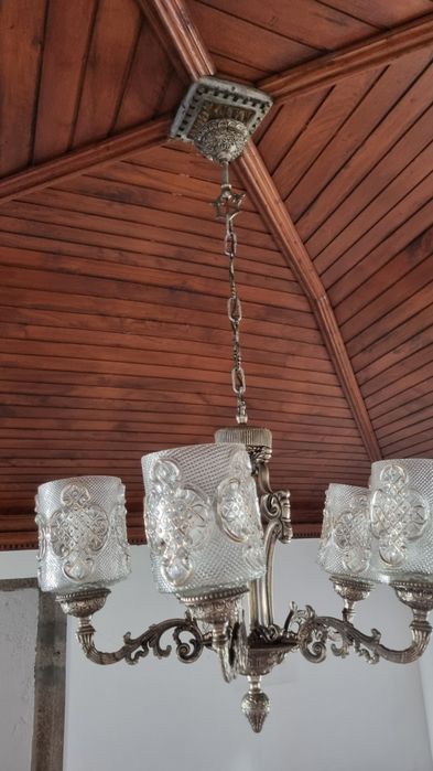 Candeeiro abajur de vidro