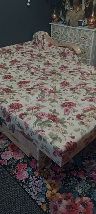 Wersalka kanapa sofa sprężyny kwiaty Angielskie róże BRW