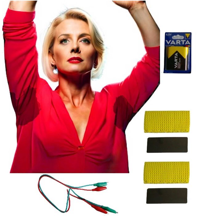 SKUTECZNE urządzenie zestaw aparat do JONOFOREZY na spocone pachy POT