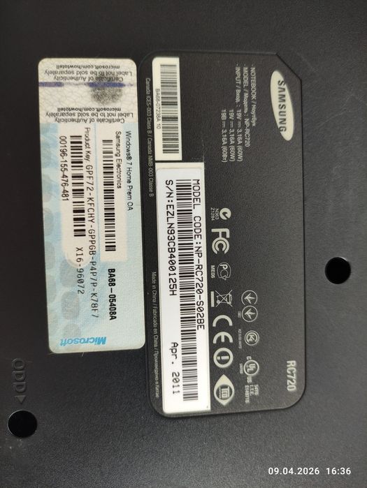 Ноутбук Samsung NP-RC720 [NP-RC720-S02BE]