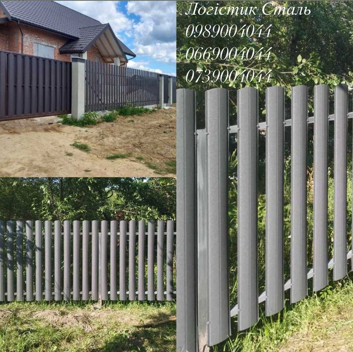 Штакетник Штахетник металевий
Евроштакетник Двухсторонний