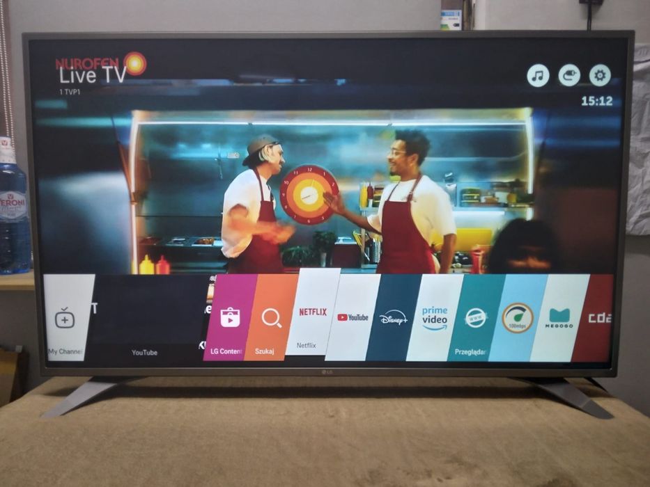 Smart TV LG 49 cali 4K UltraHD DVB-T2 HEVC Wi-Fi Bluetooth