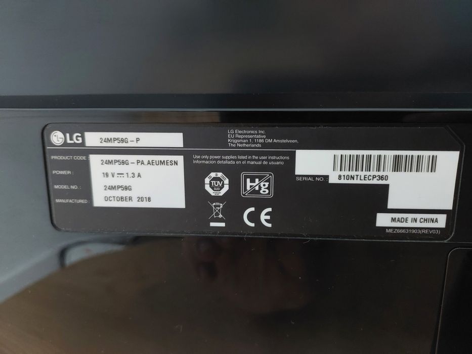 Monitor lg 24mp59g -P