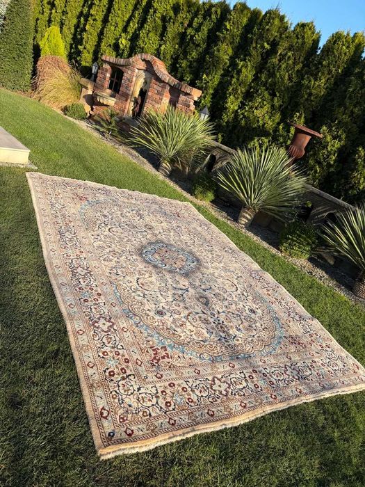 Dywan Perski Tkany kaszmirowy + jedwab Iran Nain 350x250 gal.18 tyś