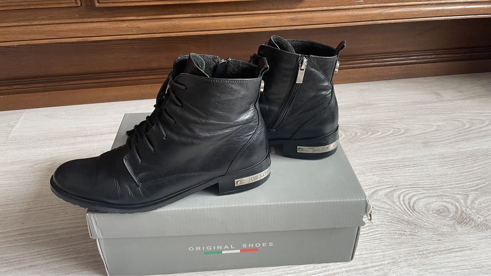 Damskie skórzane buty Ryłko