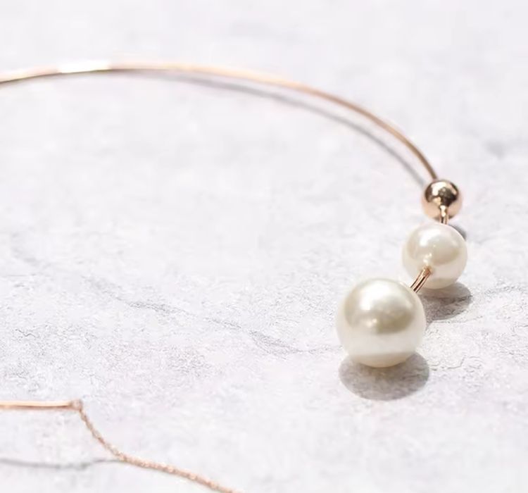 Kolia łańcuszek z perłami