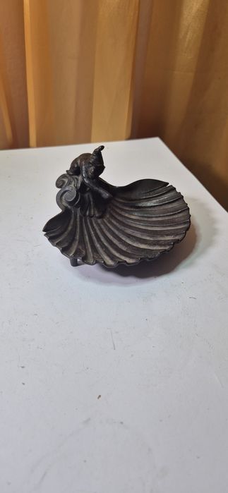 Zabytkowa przedwojenna mydelniczka brąz E. G. ZIMMERMANN Hanau XIX w.