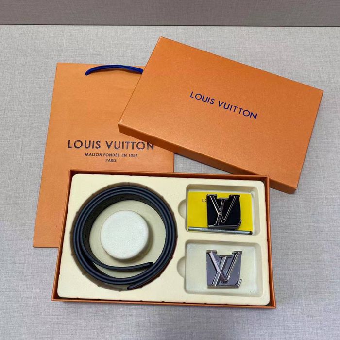 Мужской подарочный набор Louis Vuitton чоловічий ремінь луі вітон
