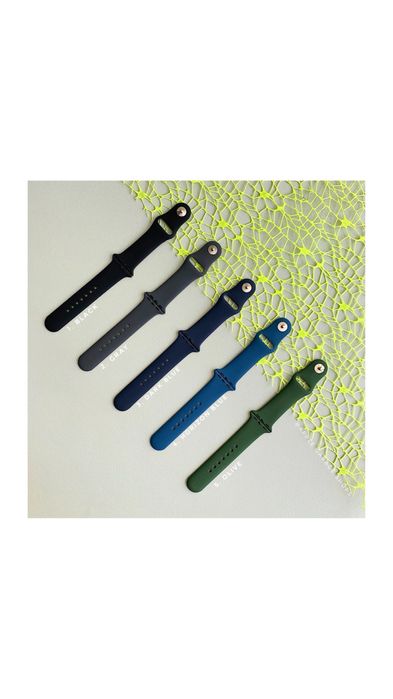 Силіконовий ремінець Apple Watch 38 40 41 42 44 45 49 епл вотч