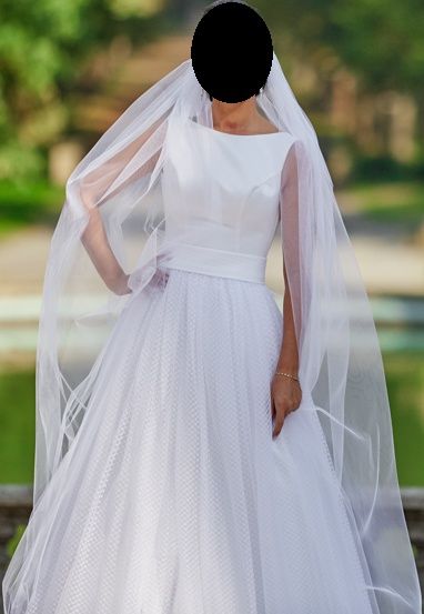 Suknia ślubna na ślub Fulara&Żywczyk biała do zmierzenia piękna tiul