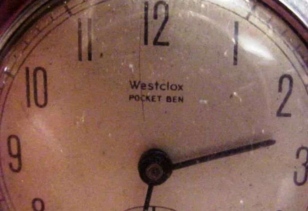 Relógio de bolso antigo Westclox