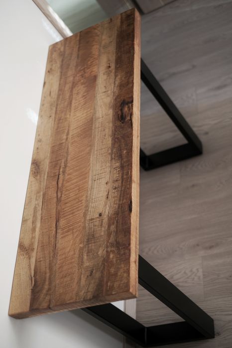 Konsola stolik Iron Craft 115x40cm Mango lite drewno loft industrial