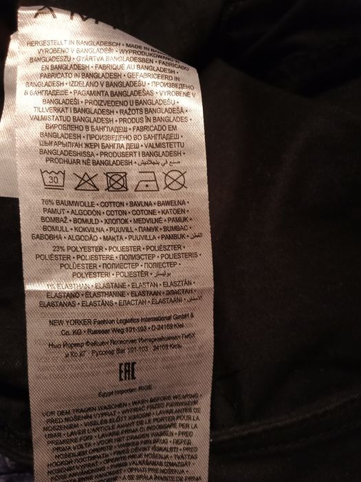 Spodnie damskie Amisu,rozm 36, czarne,z wysokim stanem, Cargo wym w op