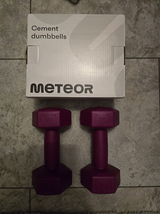 Ciężarki hantle bitumiczne 2 x 1 kg